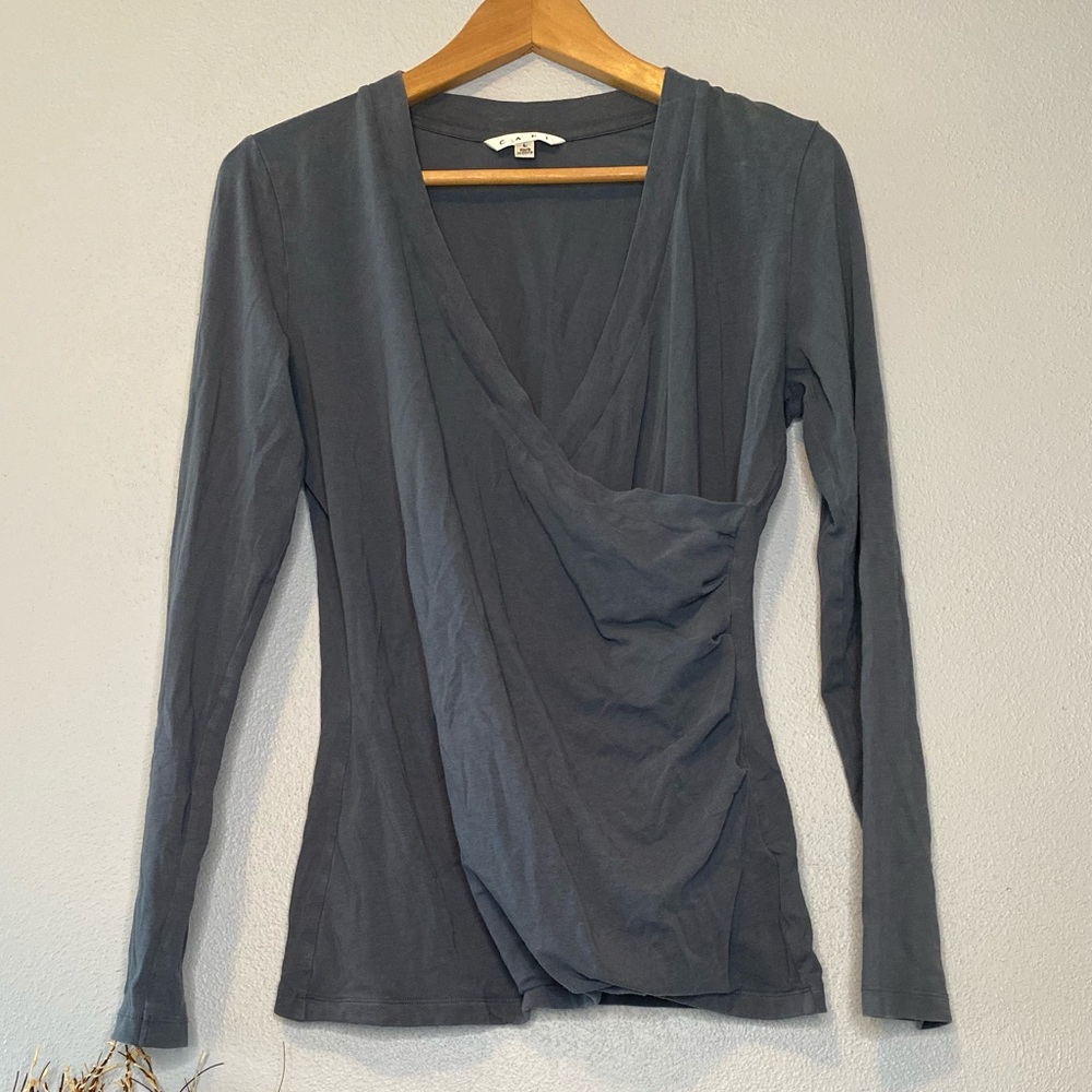 CAbi | Overlay Long Sleeve Blouse